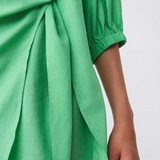 Robe courte portefeuille Cesira - Vert - SUNCOO