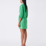 Robe courte portefeuille Cesira - Vert - SUNCOO