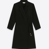 Robe blazer portefeuille Cheryl - Noir - Suncoo