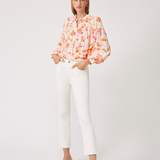 Blouse imprimé fleuri Lisette - Blush - Suncoo