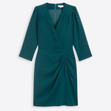 Robe courte cache-coeur Cosmos - Sapin - SUNCOO