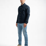 Surchemise Eymur en maille - Marine foncé - Sun Valley homme