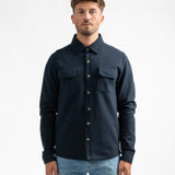 Surchemise Eymur en maille - Marine foncé - Sun Valley homme