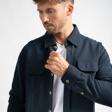 Surchemise Eymur en maille - Marine foncé - Sun Valley homme