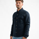 Surchemise Eymur en maille - Marine foncé - Sun Valley homme