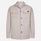 Surchemise homme chinée - Beige clair - SUN VALLEY HOMME