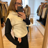 Sweat à capuche sans manches Dybrow - Beige clair - SUN VALLEY FEMME