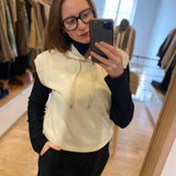 Sweat à capuche sans manches Dybrow - Beige clair - SUN VALLEY FEMME