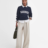 Sweat-shirt à logo Northumberland - Marine - BARBOUR FEMME