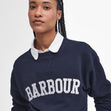 Sweat-shirt à logo Northumberland - Marine - BARBOUR FEMME