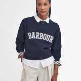Sweat-shirt à logo Northumberland - Marine - BARBOUR FEMME