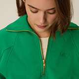 Sweat shirt Jona col camionneur - Kale - DES PETITS HAUTS