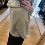 Sweat shirt Julie à capuche - Gris chiné - DES PETITS HAUTS