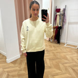Sweat sans capuche Visiki - Ecru - VILA