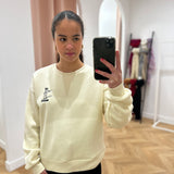 Sweat sans capuche Visiki - Ecru - VILA