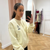 Sweat sans capuche Visiki - Ecru - VILA