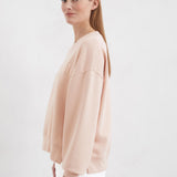 Sweatshirt épaules recoupés - Chalky peach - MARC'O POLO FEMME