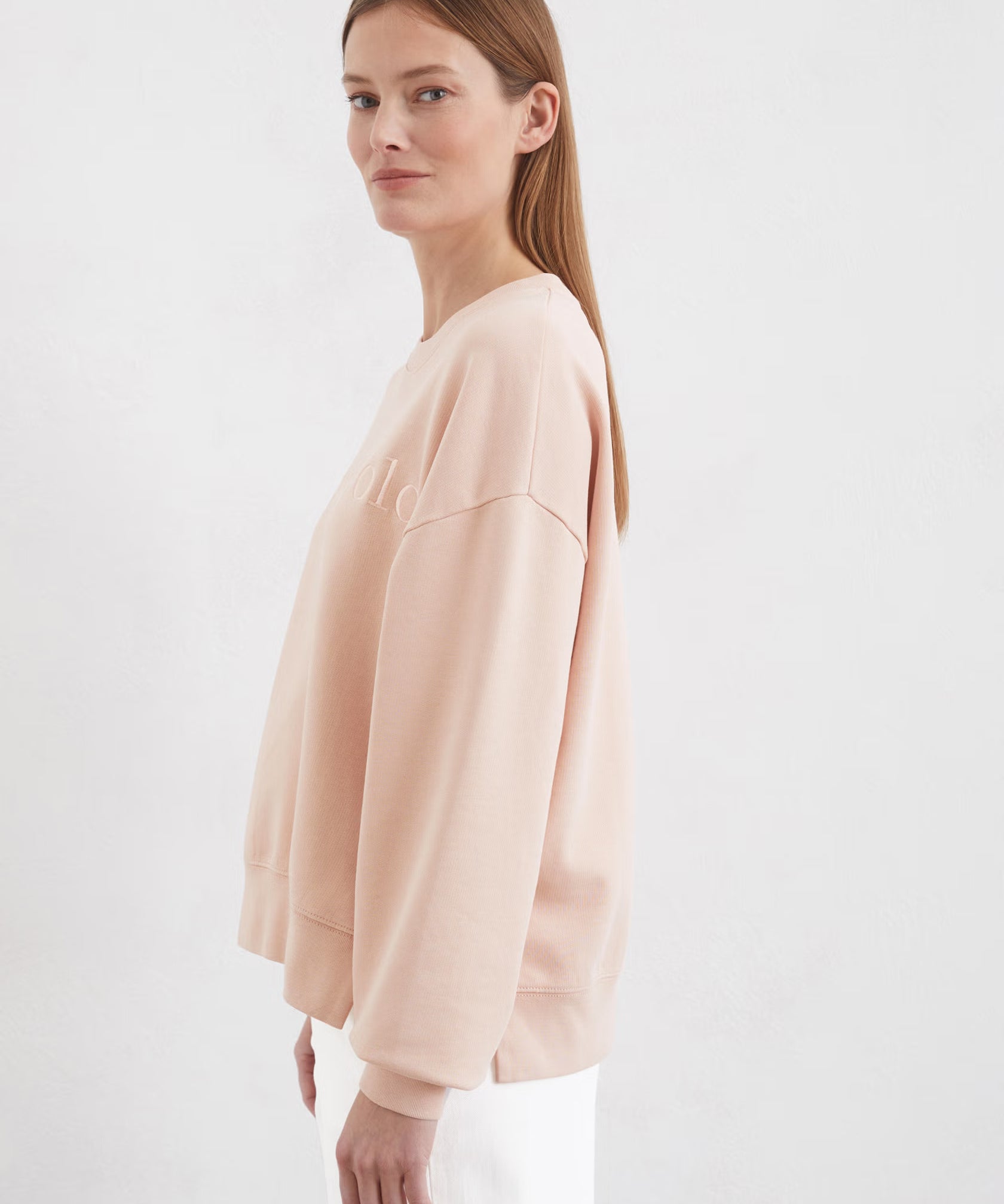 Sweatshirt épaules recoupés - Chalky peach - MARC'O POLO FEMME