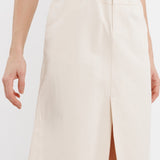 Jupe mi-longue - Beige - SWEEWE