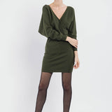 Robe en maille - vert sapin - SWEEWE