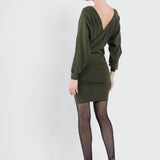 Robe en maille - vert sapin - SWEEWE