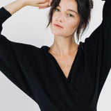 Robe en maille - noir - SWEEWE