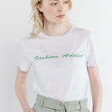 T-SHIRTS Fashion addict blanc