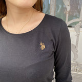 Tee shirt manche longue - noir - US polo