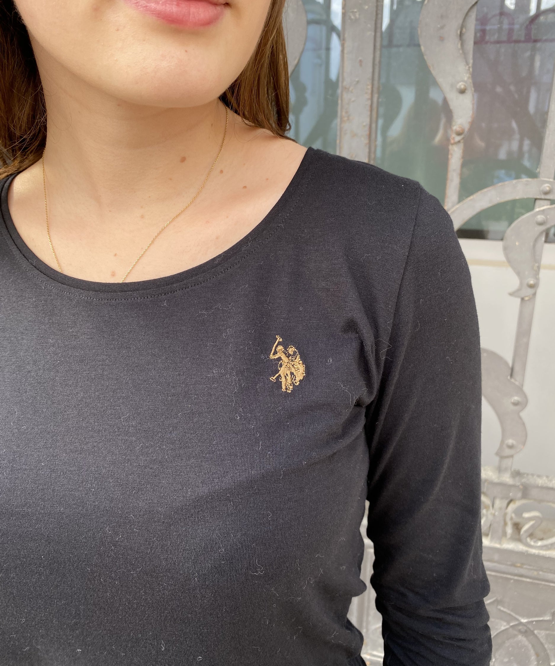 Tee shirt manche longue - noir - US polo