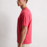 T-shirt ajusté homme en pur coton - Framboise - MARC'O POLO HOMME