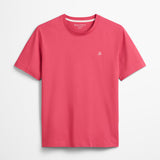 T-shirt ajusté homme en pur coton - Framboise - MARC'O POLO HOMME