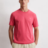 T-shirt ajusté homme en pur coton - Framboise - MARC'O POLO HOMME