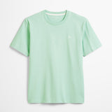 T-shirt ajusté en pur coton - Vert d'eau - MARC'O POLO