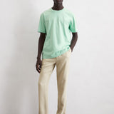 T-shirt ajusté en pur coton - Vert d'eau - MARC'O POLO