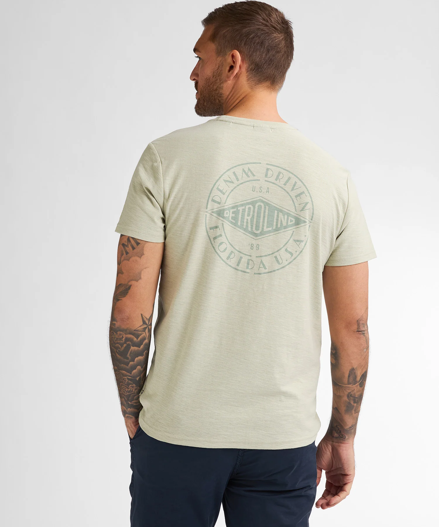 T-shirt basique manche courte Osprey - Sauge - PETROL INDUSTRIES HOMME