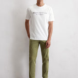 T-shirt classique en coton - Blanc - MARC'O POLO HOMME