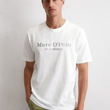 T-shirt classique en coton - Blanc - MARC'O POLO HOMME