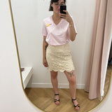 T-shirt col V femme Viseba - Rose pâle - VILA