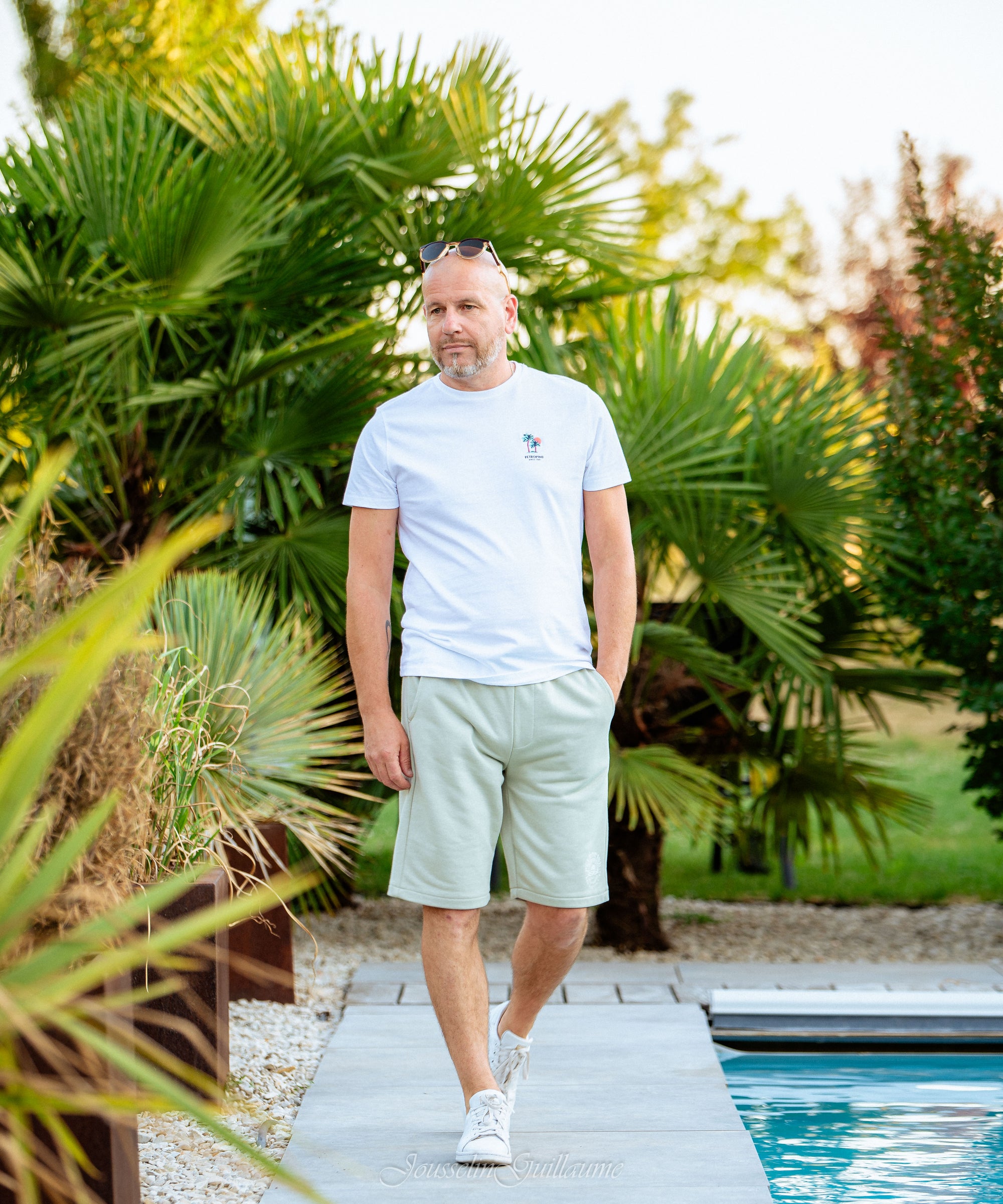 T-shirt d'art Paradis - Blanc brillant - PETROL INDUSTRIES HOMME