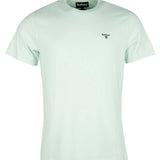 T-shirt droit col rond en coton - Dusty Mint - BARBOUR HOMME