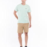 T-shirt droit col rond en coton - Dusty Mint - BARBOUR HOMME