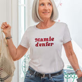 T-Shirt Mamie d'enfer - Blanc - MONSIEUR TSHIRT