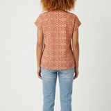 T-shirt imprimé Rocchi - Argile rouge - SUN VALLEY FEMME