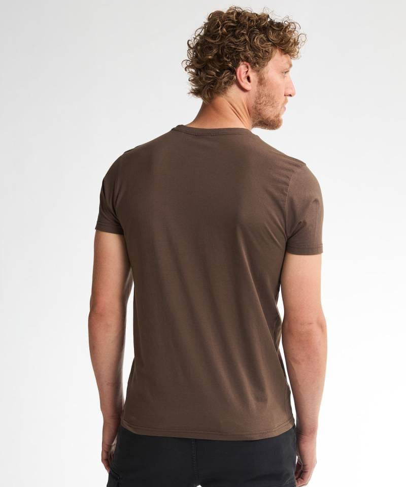 Tee-shirt classique uni - Boue - PETROL INDUSTRIES HOMME