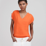 Tee-shirt coulisses - Orange - IKKS WOMEN