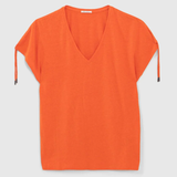 Tee-shirt coulisses - Orange - IKKS WOMEN
