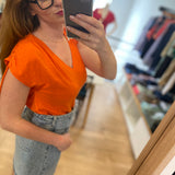 Tee-shirt coulisses - Orange - IKKS WOMEN
