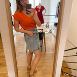 Tee-shirt coulisses - Orange - IKKS WOMEN