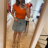 Tee-shirt coulisses - Orange - IKKS WOMEN