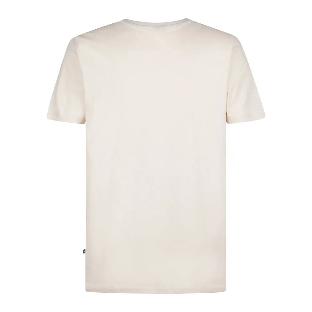Tee-shirt imprimé à manches courtes - Beige - PETROL INDUSTRIES HOMME